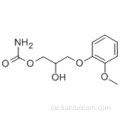 1,2-Propandiol, 3- (2-Methoxyphenoxy) -, 1-carbamat CAS 532-03-6